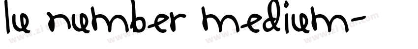 lu number Medium字体转换